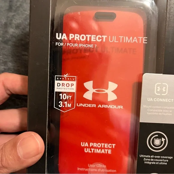 NWT Under Armour Red and Black Phone 7 Case - Picture 2 of 5